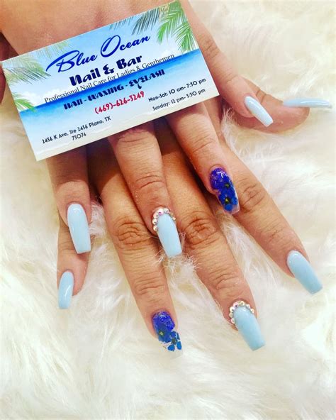 Love the seasonal nail art designs they can do from my Pinterest idea boards. . Blue ocean nail spa